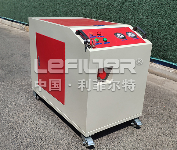 Mobile hydraulic oil filter machine unit