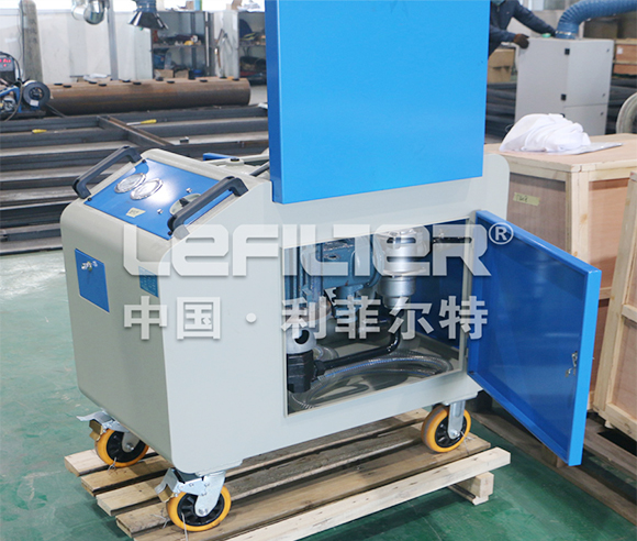 Mobile hydraulic oil filter machine unit