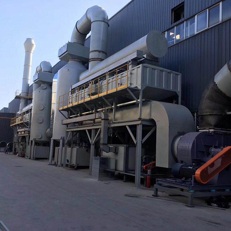 The exhaust gas treatment project of the spray room in Tianjin was completed