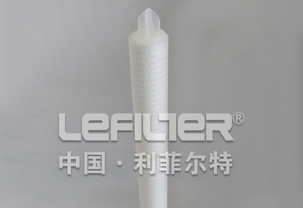 High flow filter element pleated high flow filter cartridge