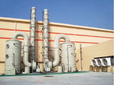 Exhaust gas purification tower