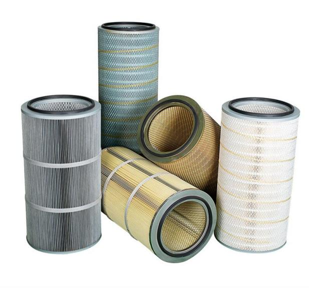 High temp dust filter cartridge