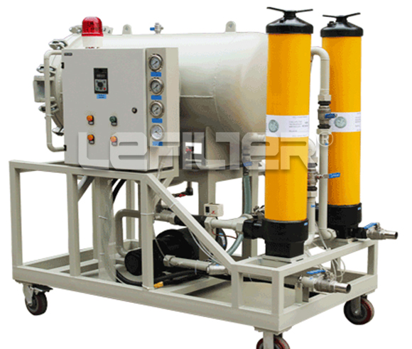 Coalescing dehydration oil filter machine